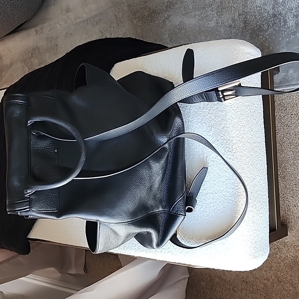 Tory Burch Black Leather Backpack - Picture 3 of 8